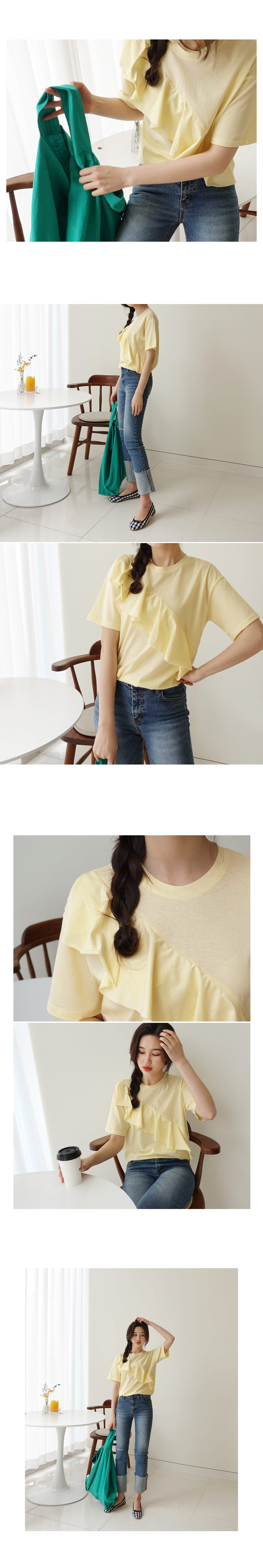 フリルショートスリーブTシャツ・全3色 | DHOLIC | 詳細画像3