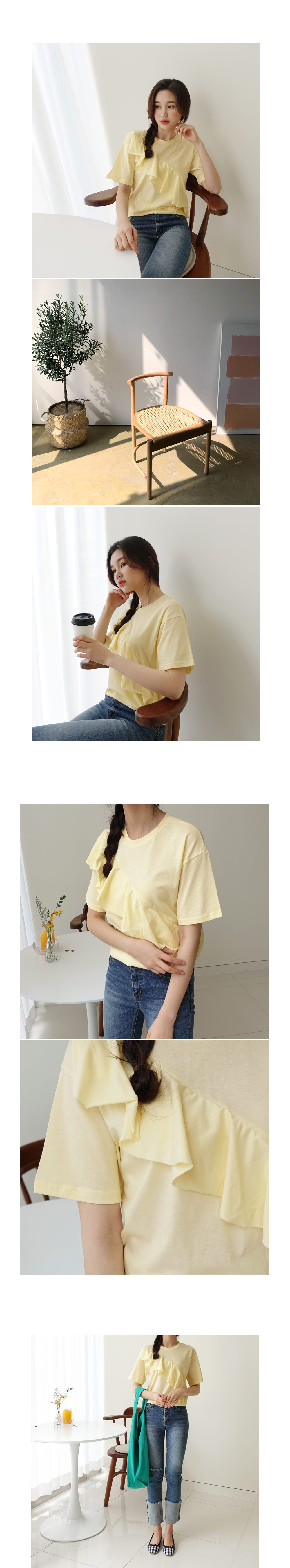 フリルショートスリーブTシャツ・全3色 | DHOLIC | 詳細画像4