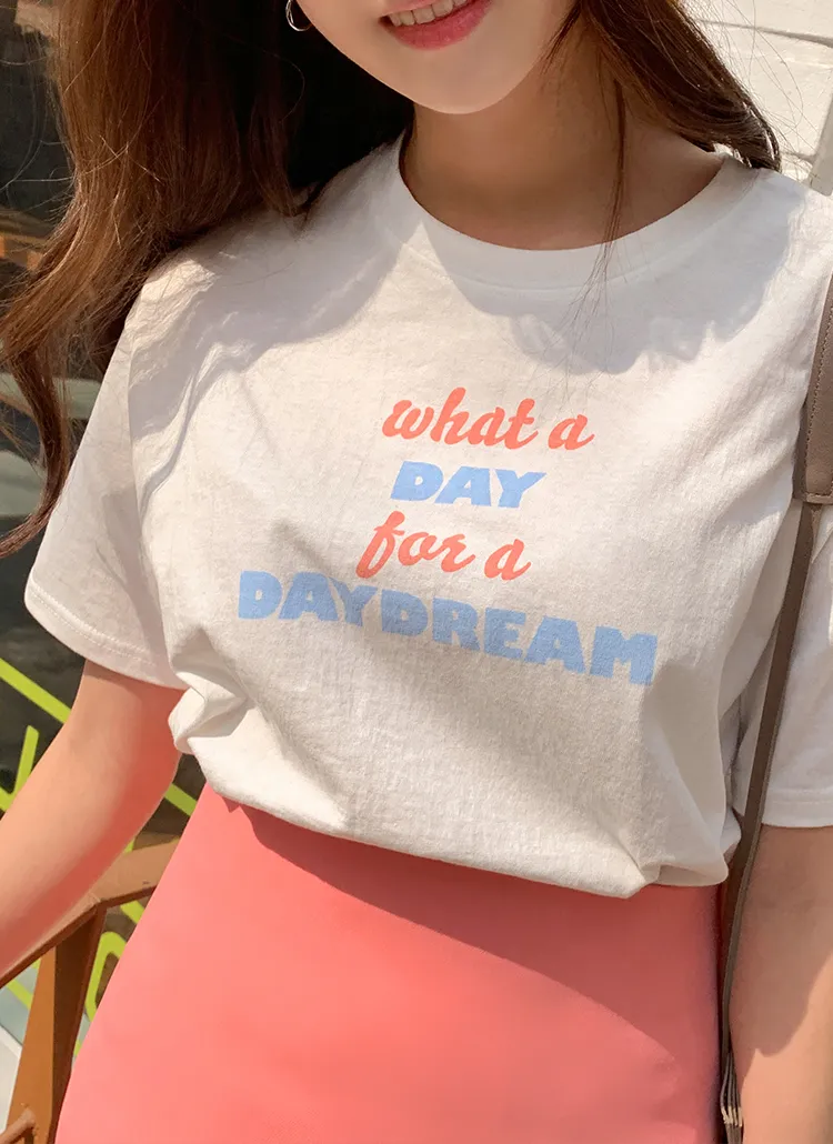 DREAM配色プリントTシャツ | cherrykoko | 詳細画像1