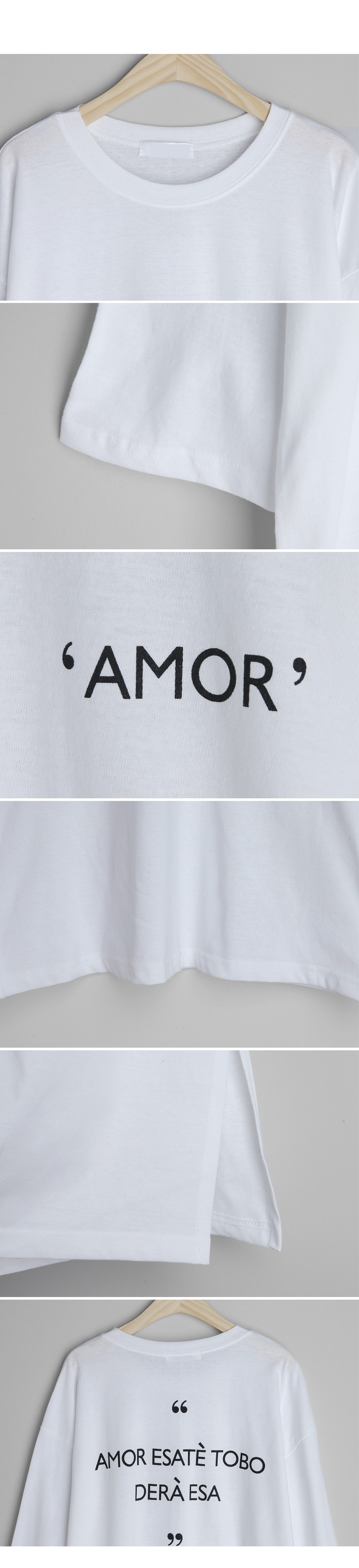 ‘AMOR’プリントTシャツワンピース・全2色 | DHOLIC | 詳細画像6