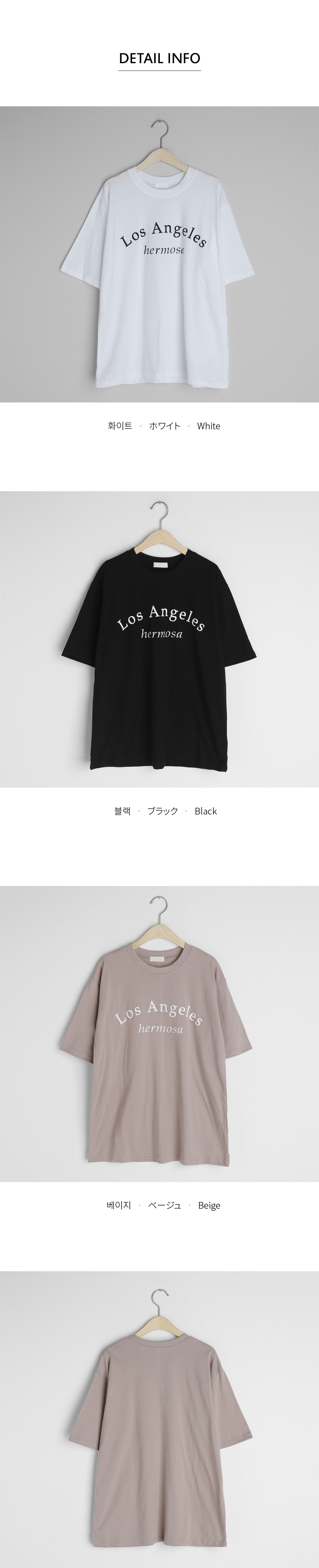 Los AngelesコットンTシャツ・全3色 | DHOLIC | 詳細画像6