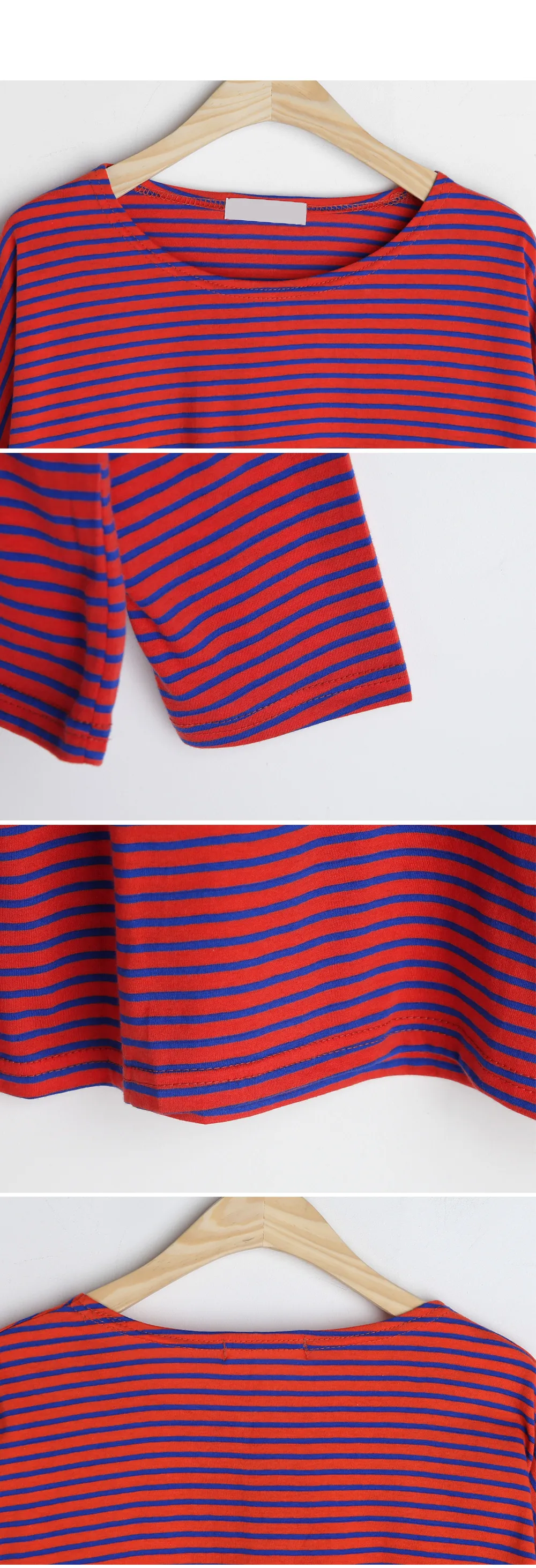 ボーダーコットンTシャツ・全3色 | DHOLIC | 詳細画像12