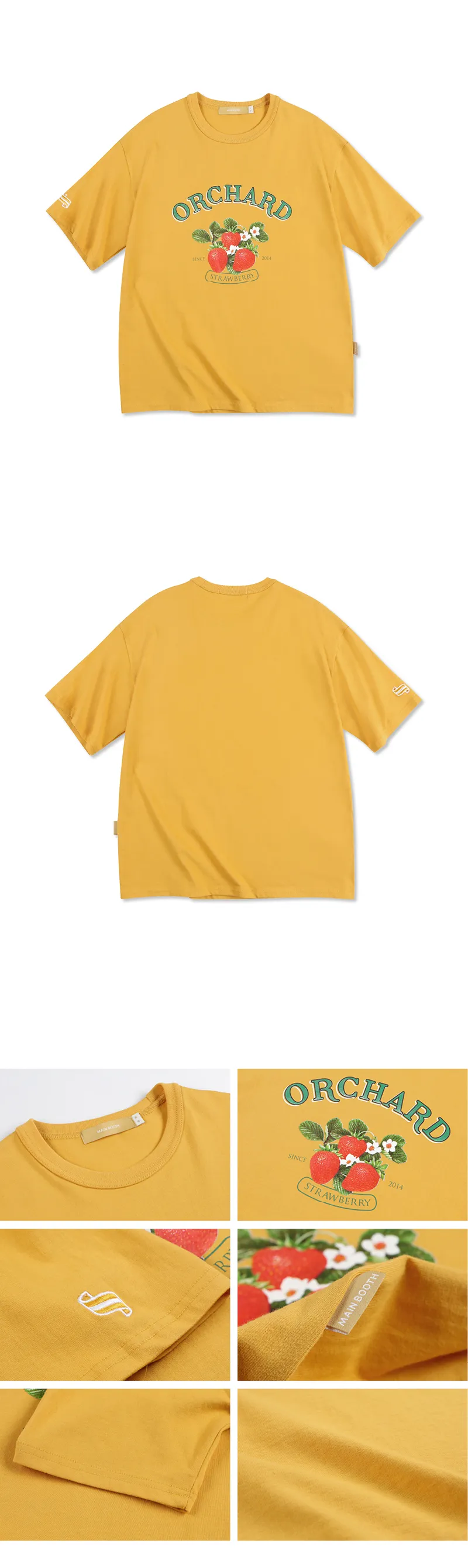 ストロベリープリント半袖Tシャツ(イエロー) | 詳細画像4
