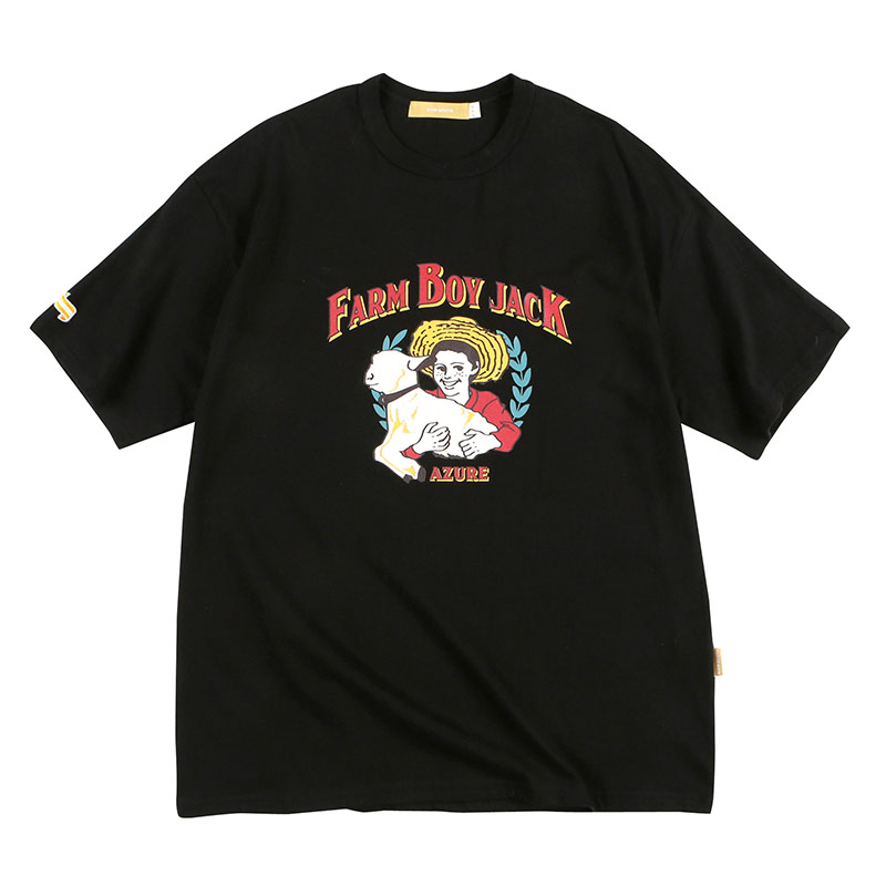 Farmboyプリント半袖Tシャツ(ブラック) | 詳細画像2