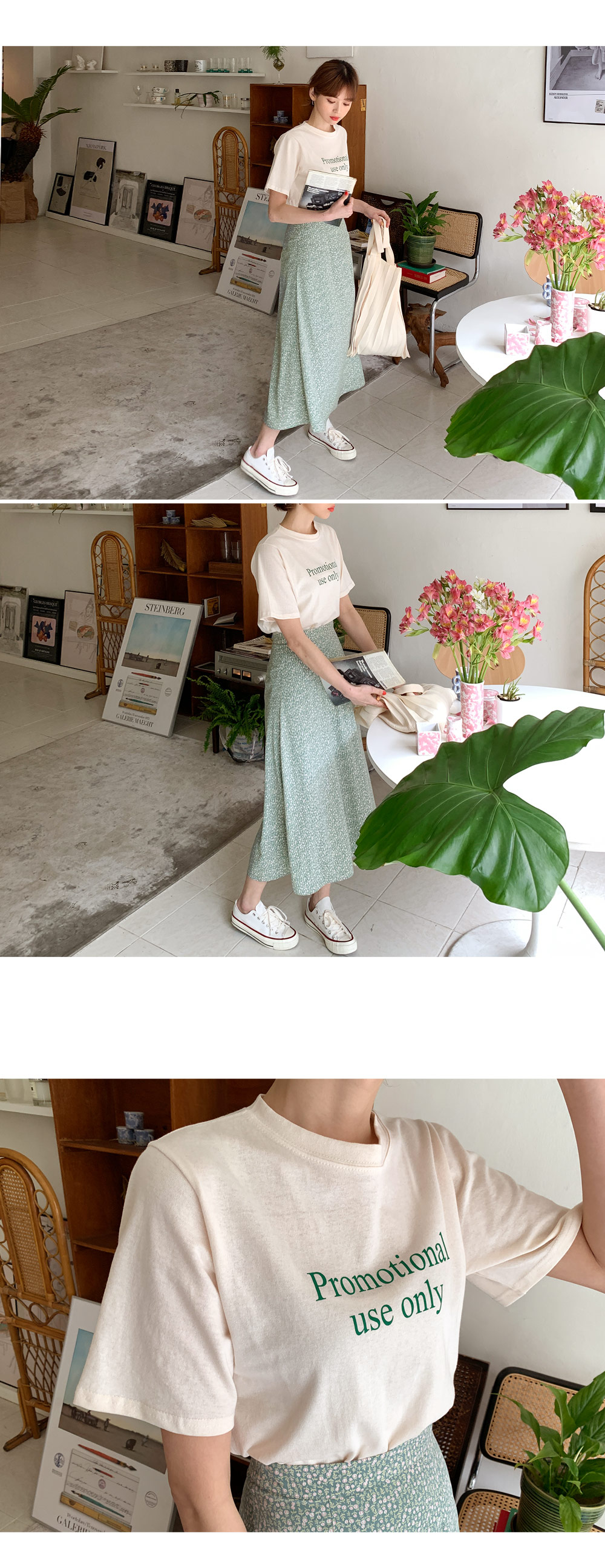 小花柄フレアロングスカート・全2色 | DHOLIC | 詳細画像6