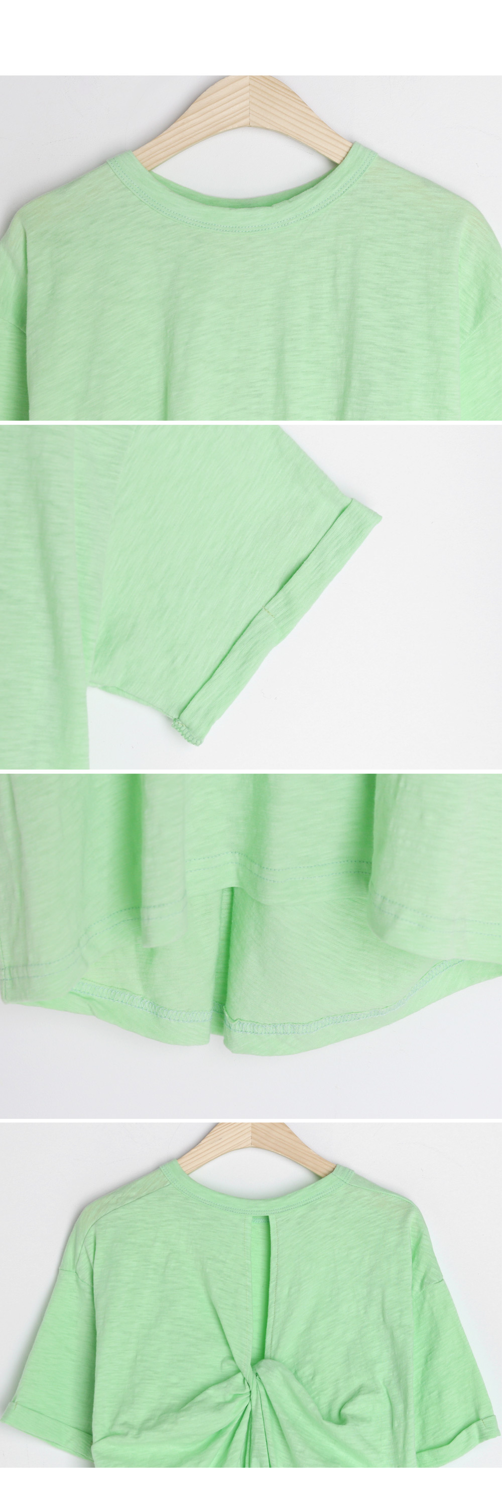 バックツイスト半袖Tシャツ・全4色 | DHOLIC | 詳細画像8