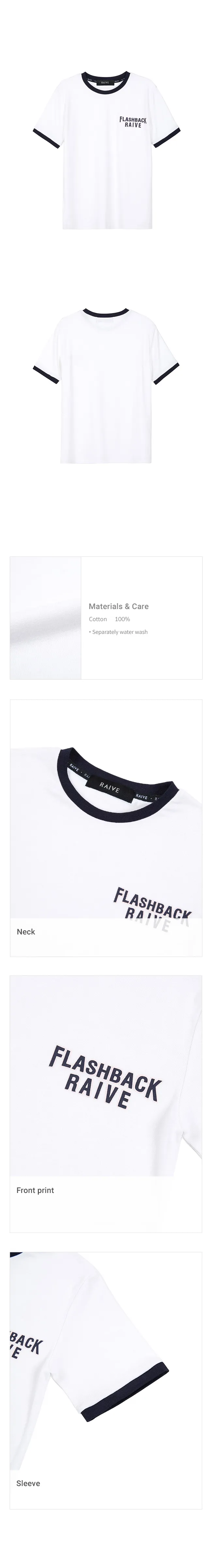 FLASHBACKリンガーTシャツ(オフホワイト/ネイビー) | 詳細画像10