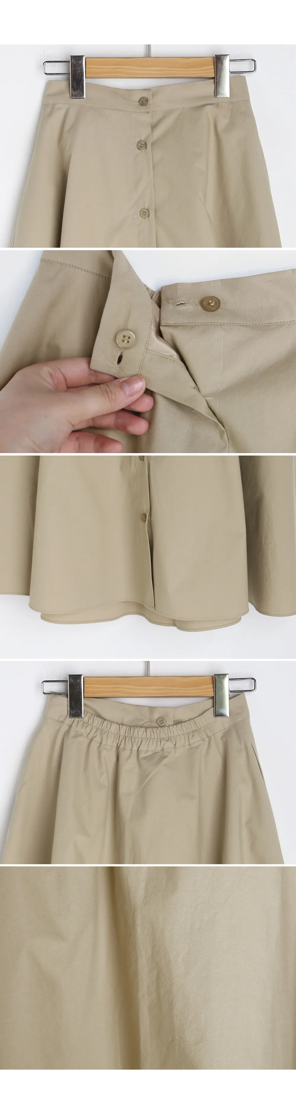 ボタンフレアロングスカート・全2色 | DHOLIC PLUS | 詳細画像6