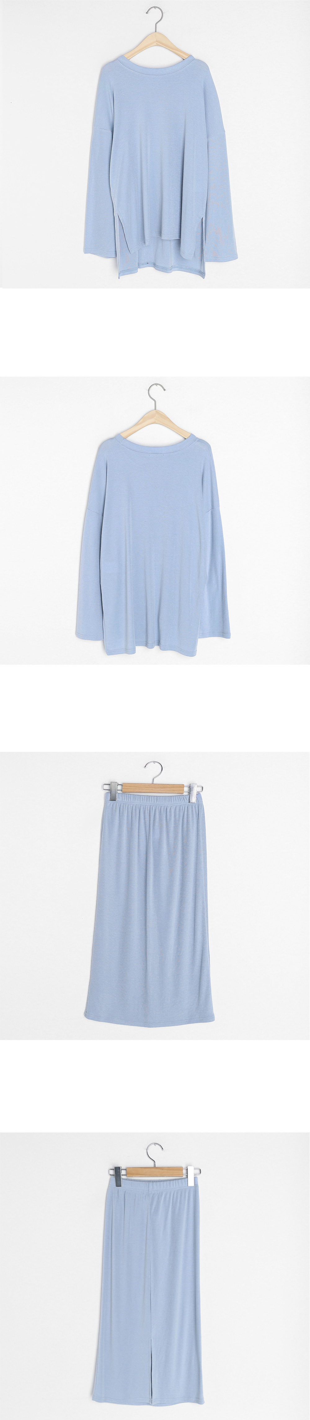 アンバランスTシャツ&スリットイージースカートSET・全5色 | DHOLIC PLUS | 詳細画像5