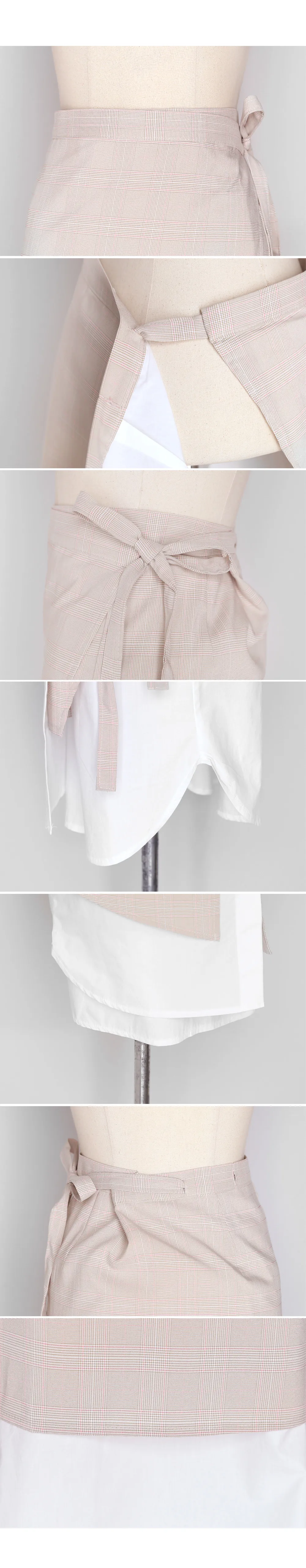 チェックレイヤードラップスカート・全2色 | DHOLIC PLUS | 詳細画像6