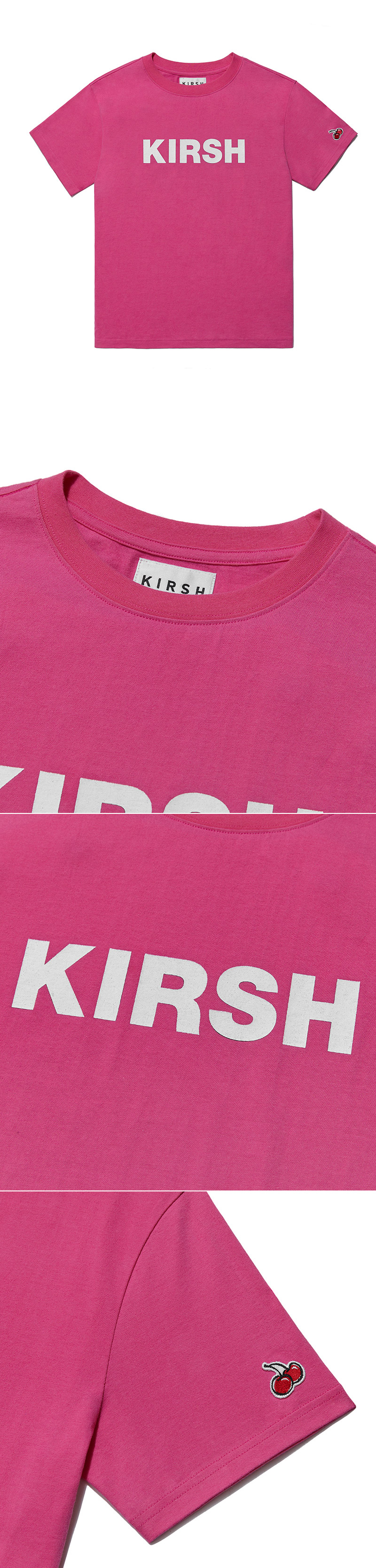 KIRSHロゴ半袖Tシャツ(ピンク) | 詳細画像5