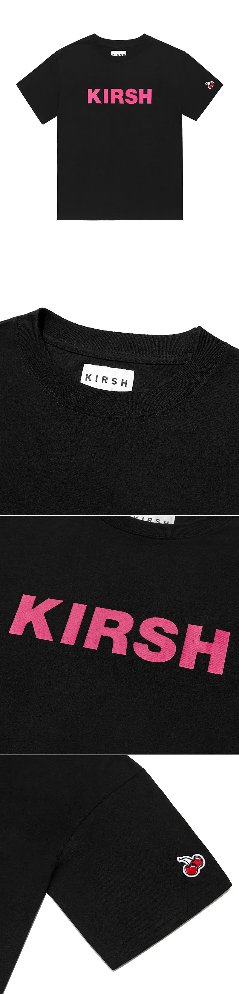 KIRSHロゴ半袖Tシャツ(ブラック) | 詳細画像5