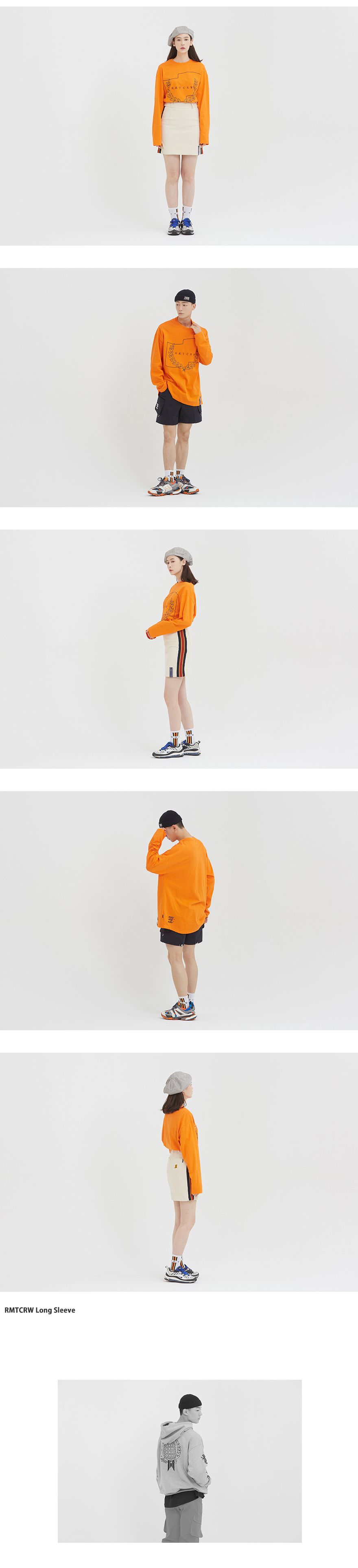 RMTCRWロングスリーブTシャツ(オレンジ) | 詳細画像3