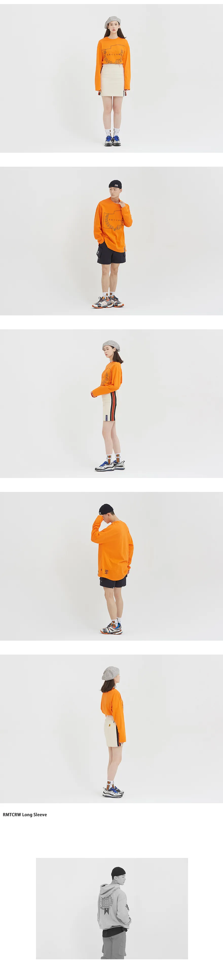 RMTCRWロングスリーブTシャツ(オレンジ) | 詳細画像3