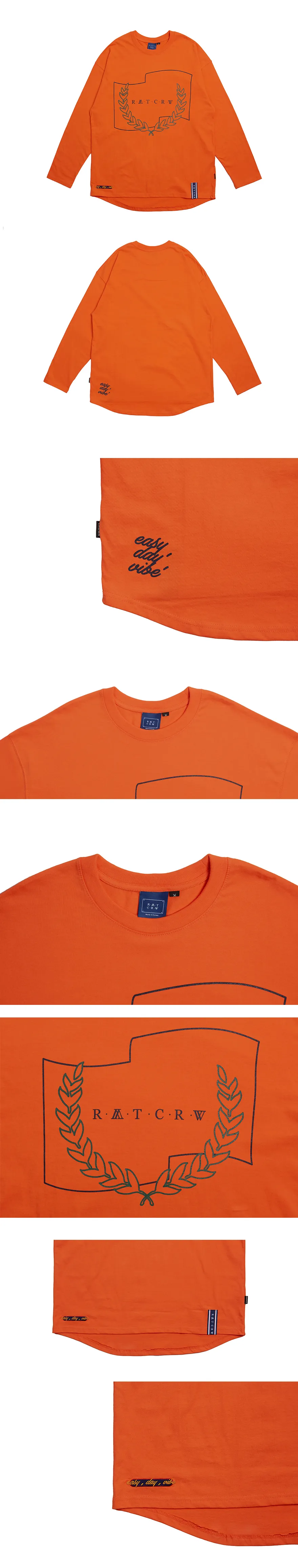 RMTCRWロングスリーブTシャツ(オレンジ) | 詳細画像4