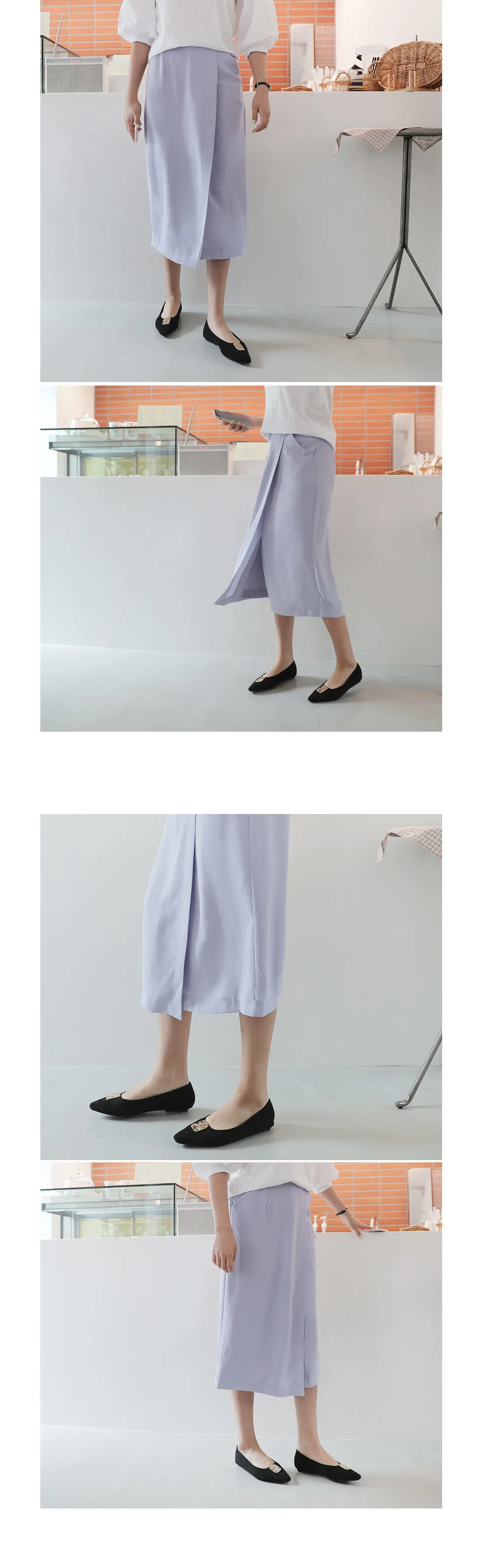 ボタンラップロングスカート・全2色 | DHOLIC PLUS | 詳細画像2