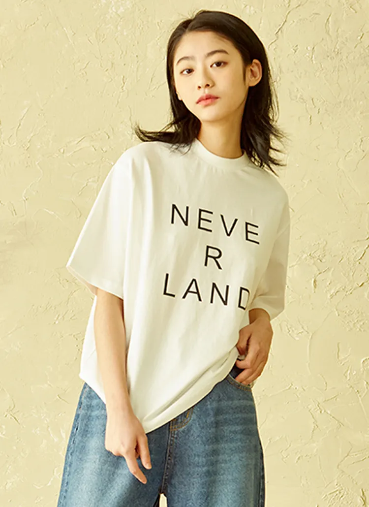 NEVEフロントロゴTシャツ(アイボリー) | 詳細画像1