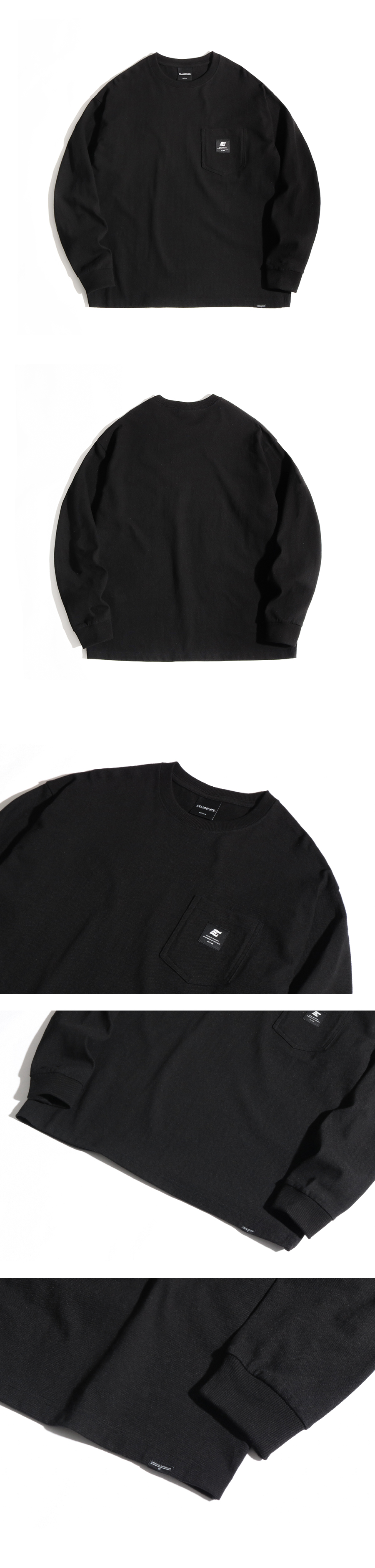 ベーシックロゴポケットロングTシャツ(ブラック) | 詳細画像8