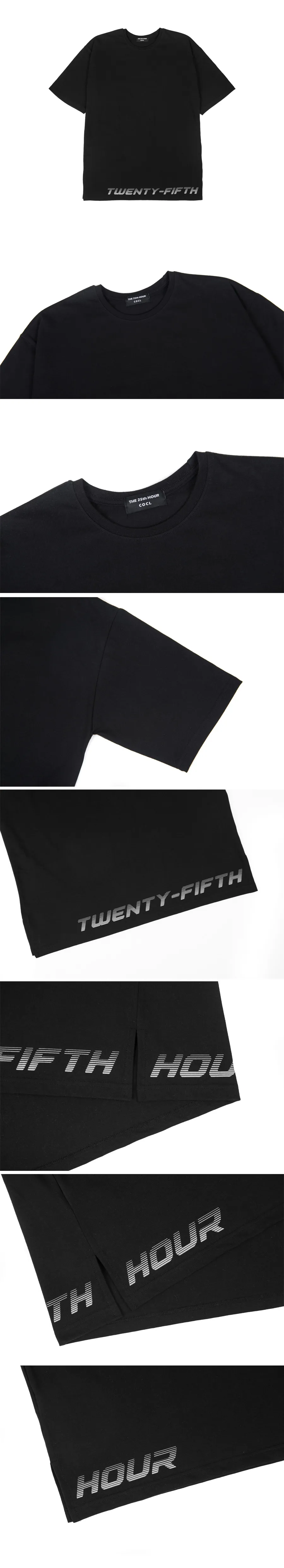 25thレタリング半袖Tシャツ(ブラックホワイト) | 詳細画像5