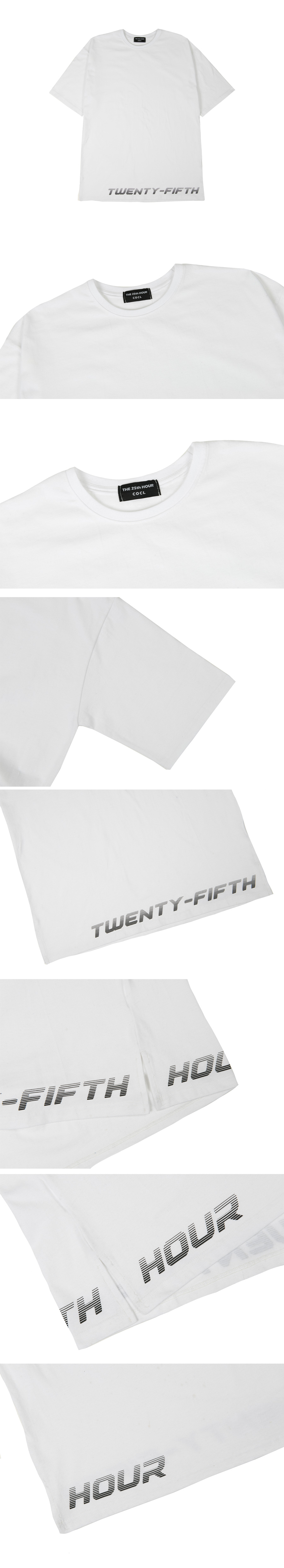 25thレタリング半袖Tシャツ(ホワイト) | 詳細画像5