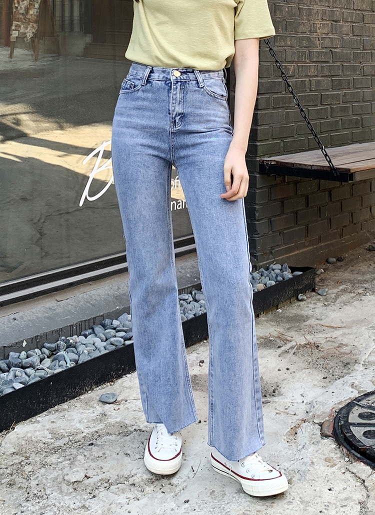 3色 デニム パンツ ハイウエスト ブーツカット ジーンズ 4 デニムブーツカットパンツ レディース ジーンズ デニムパンツ