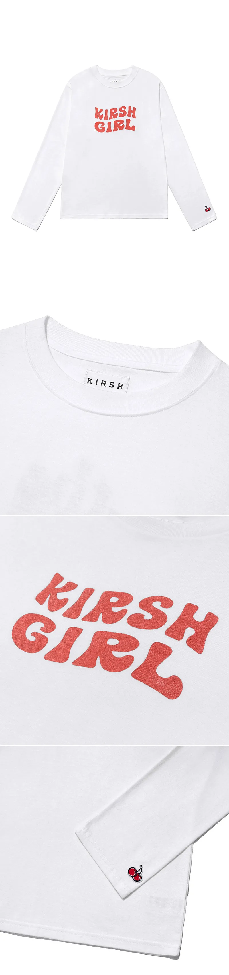 KIRSHロゴロングTシャツ(ホワイト) | 詳細画像4