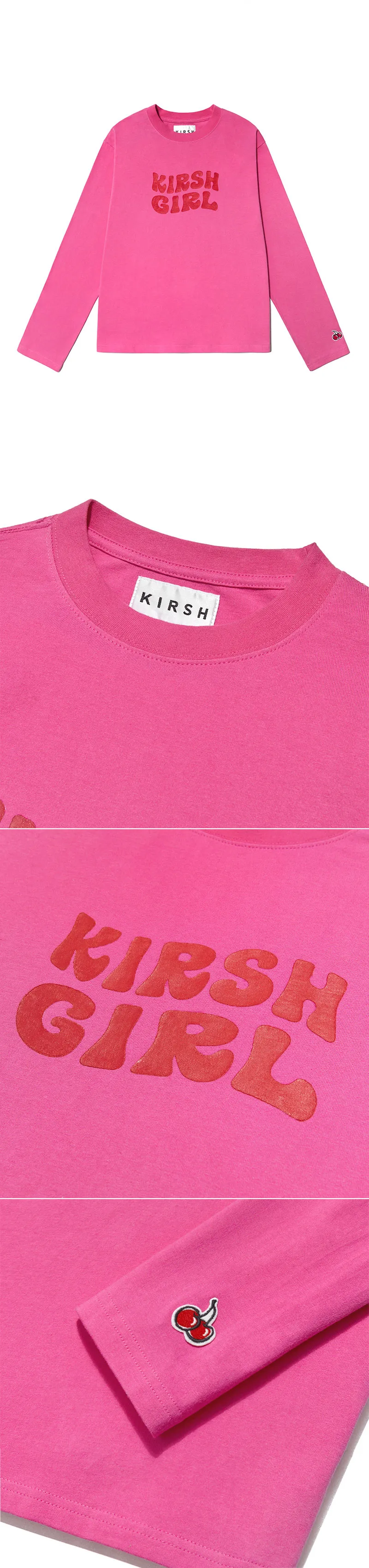 KIRSHロゴロングTシャツ(ピンク) | 詳細画像4