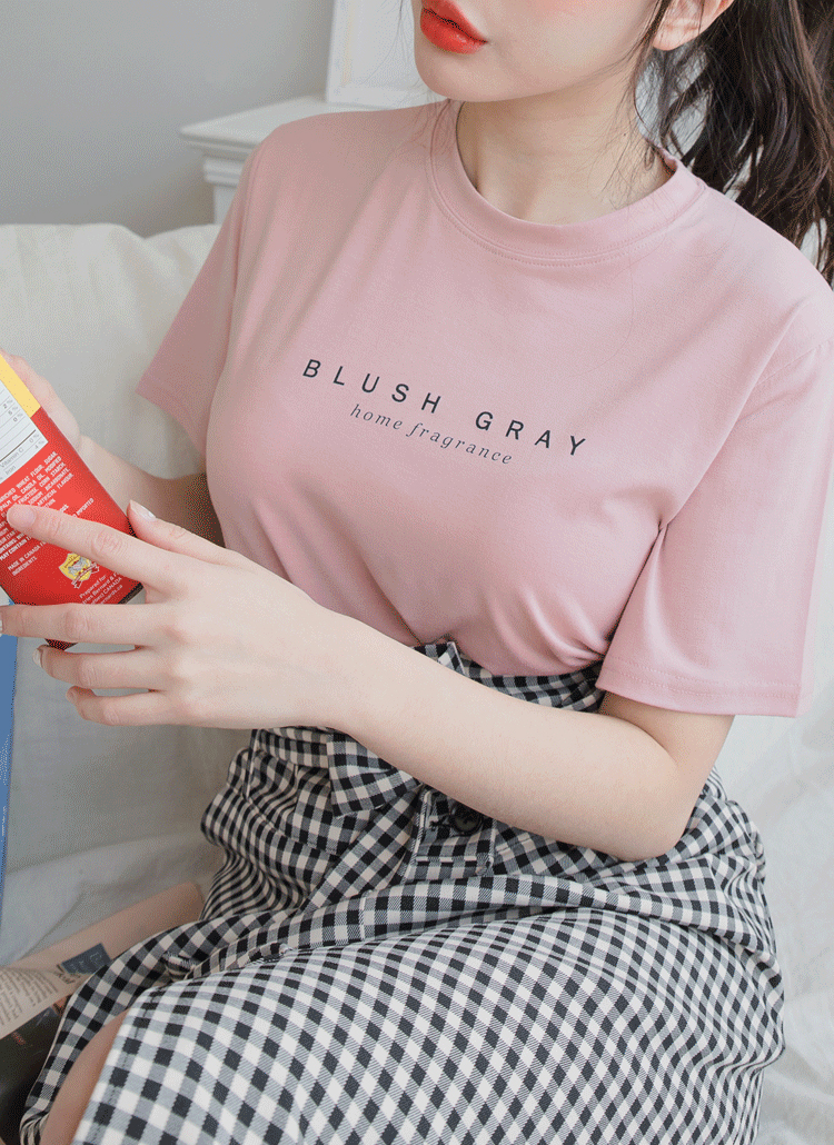 BLUSH GRAYプリントTシャツ | ANOTHER TWEE | 詳細画像1