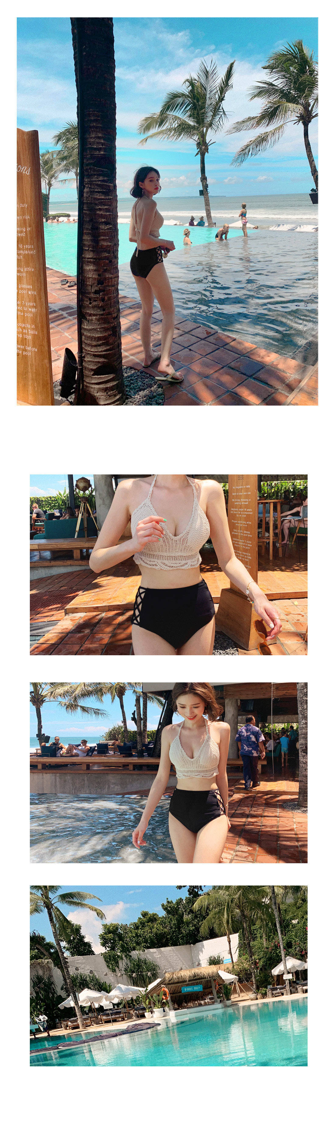 ニットホルターネックビキニトップ・全2色 | DHOLIC | 詳細画像4