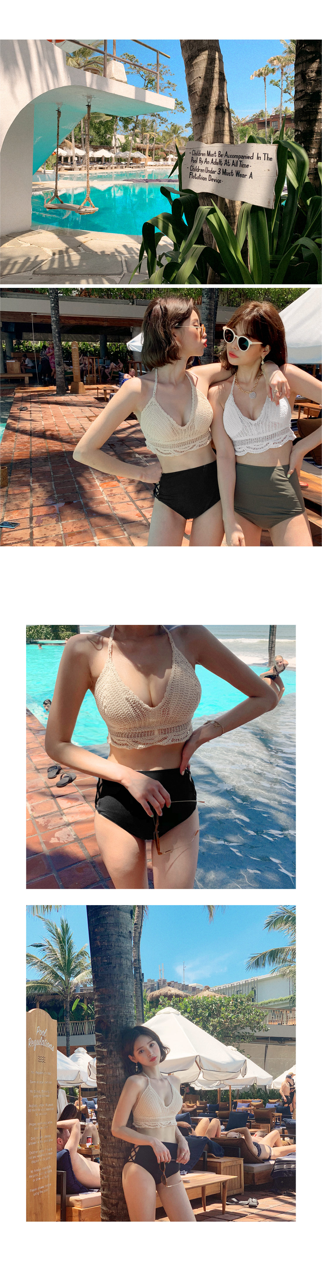 ニットホルターネックビキニトップ・全2色 | DHOLIC | 詳細画像7