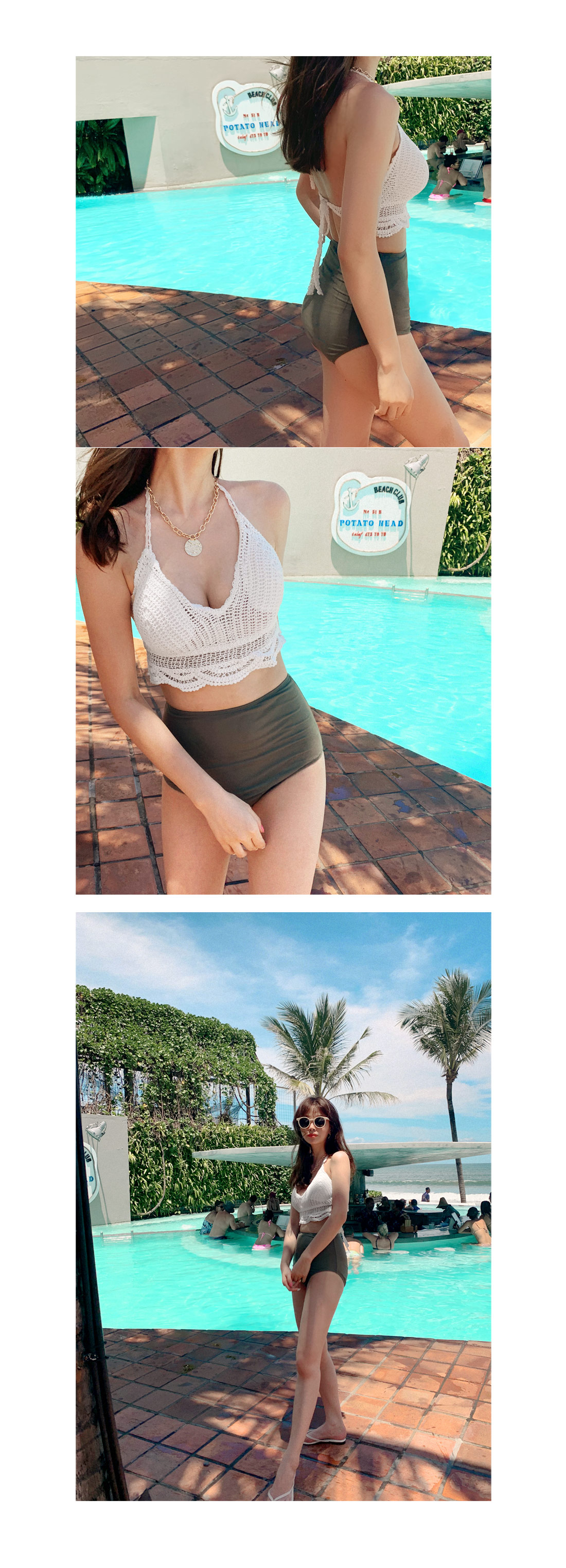 ニットホルターネックビキニトップ・全2色 | DHOLIC | 詳細画像12