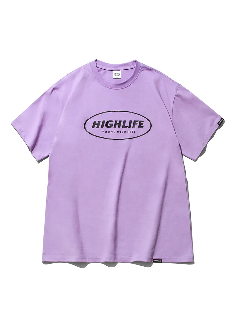 HIGHLIFEロゴ半袖Tシャツ(パープル) | 詳細画像1
