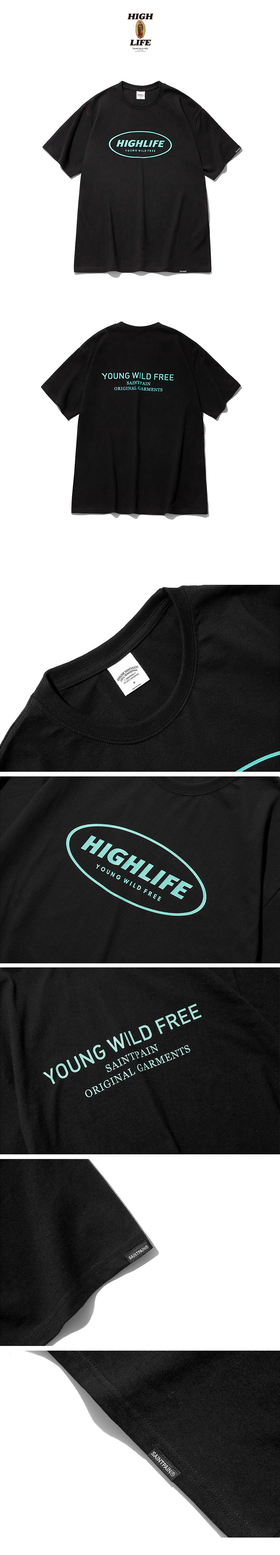 HIGHLIFEロゴ半袖Tシャツ(ブラック) | 詳細画像6