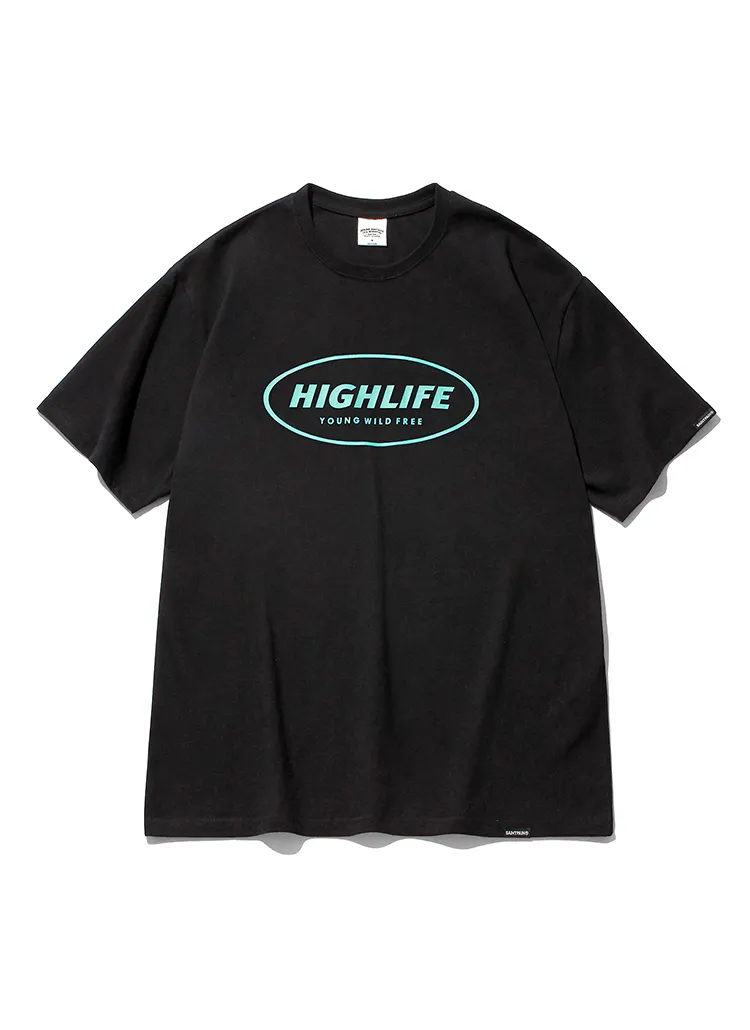 HIGHLIFEロゴ半袖Tシャツ(ブラック) | 詳細画像1