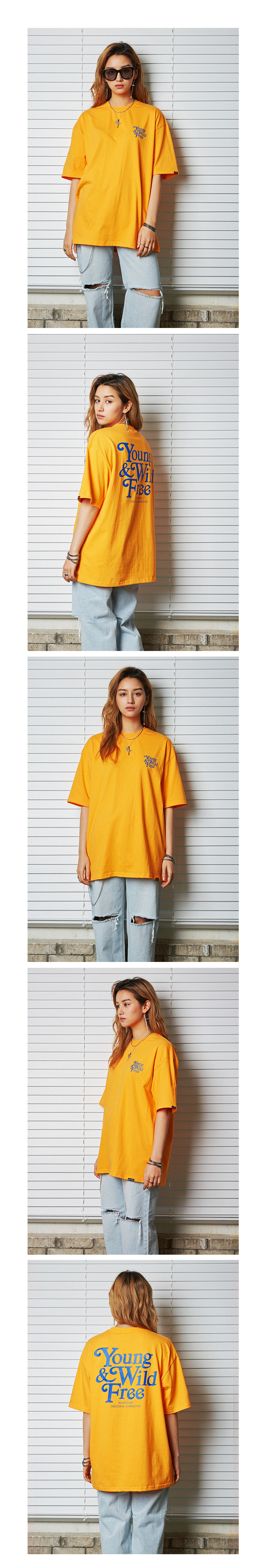 YWFプリント半袖Tシャツ(オレンジ) | 詳細画像4