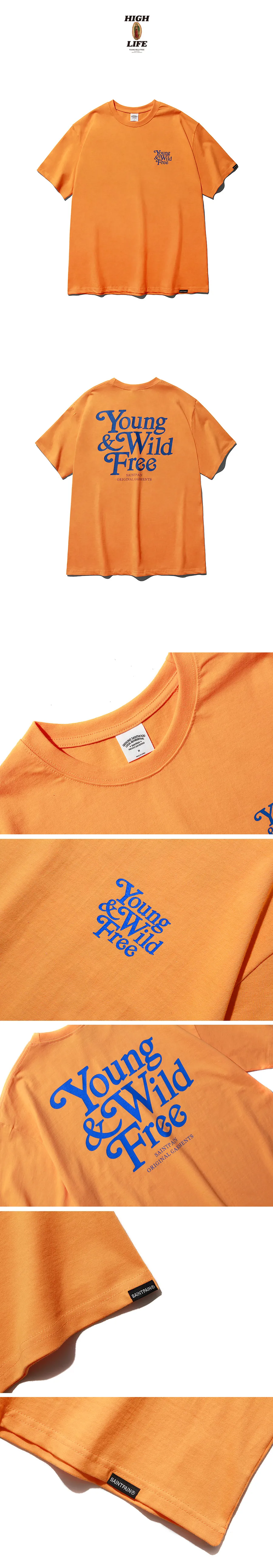 YWFプリント半袖Tシャツ(オレンジ) | 詳細画像6