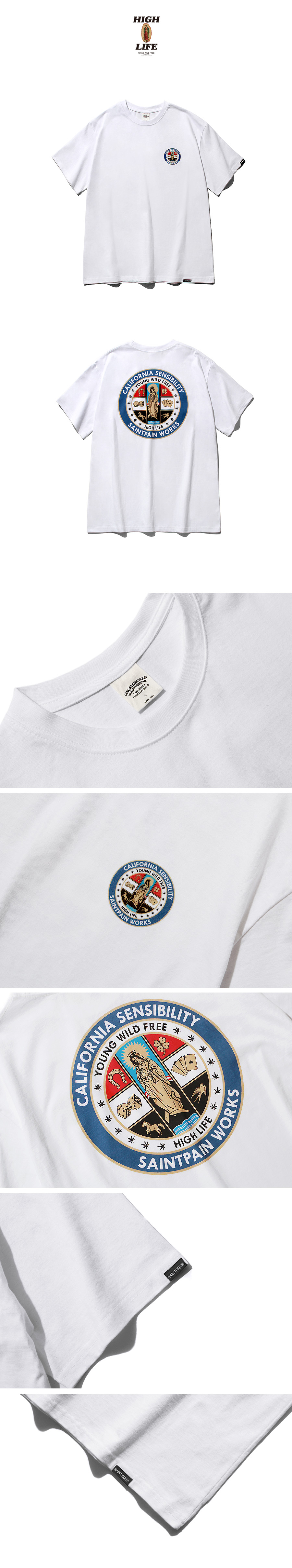 バックサークルSPロゴ半袖Tシャツ(ホワイト) | 詳細画像6