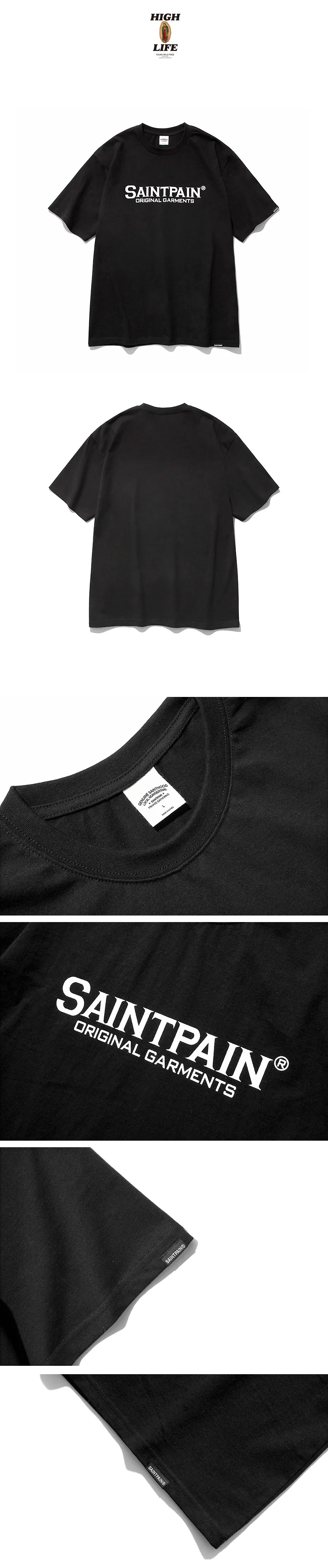 SAINTPAINロゴ半袖Tシャツ(ブラック) | 詳細画像6