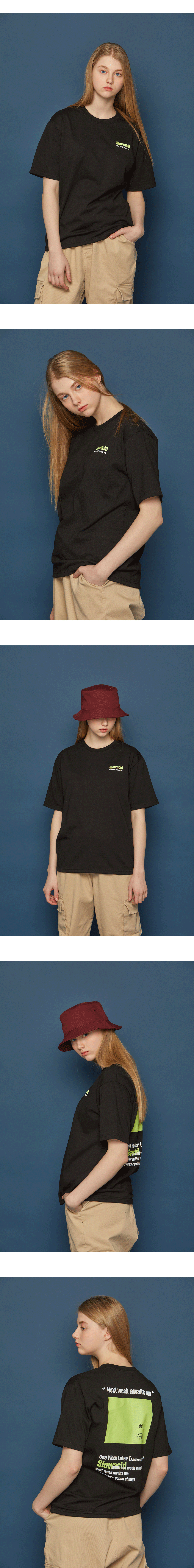 Neon Calendar半袖Tシャツ(ブラック) | 詳細画像3
