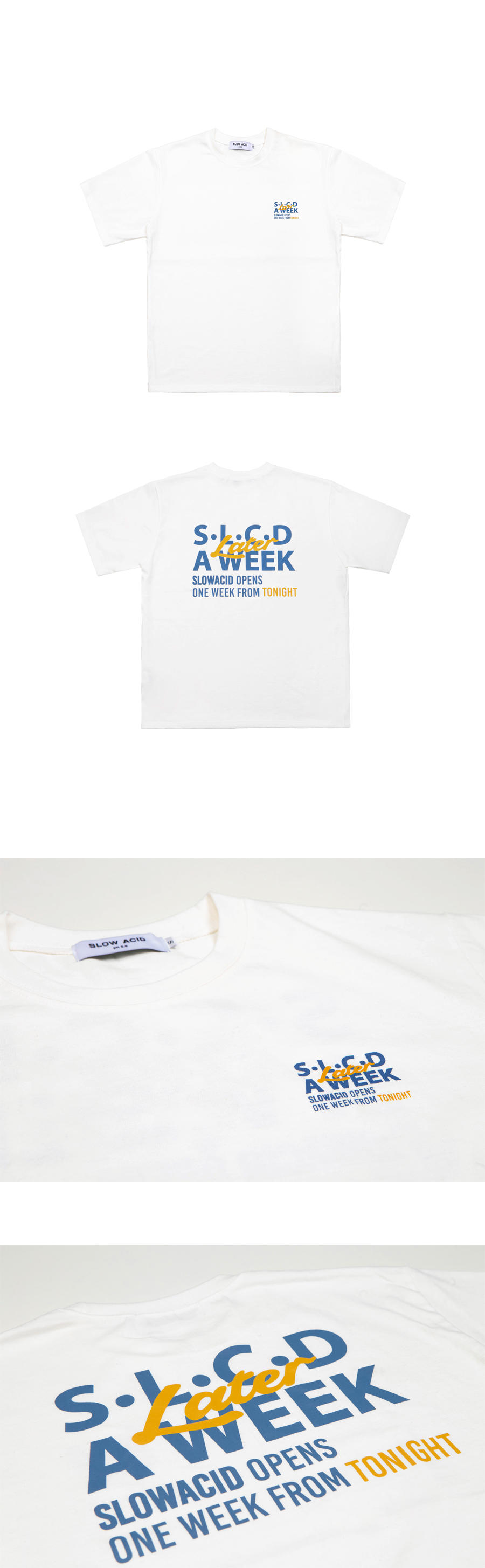 LATERロゴ半袖Tシャツ(ホワイト) | 詳細画像5