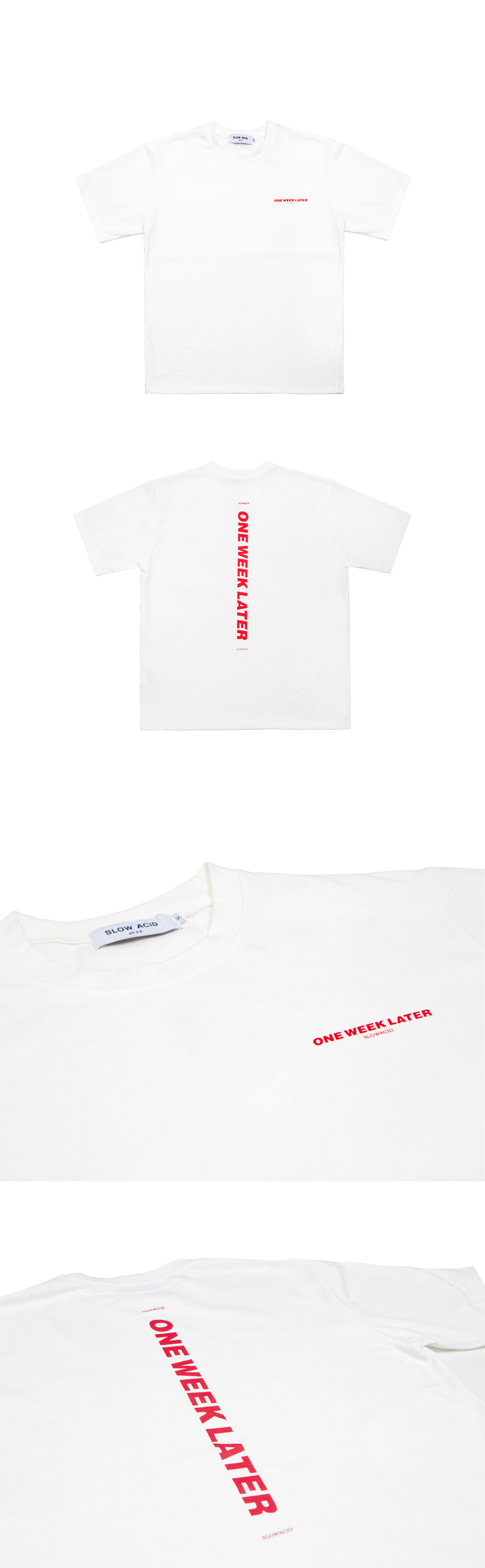 Verticalロゴ半袖Tシャツ(ホワイト) | 詳細画像4