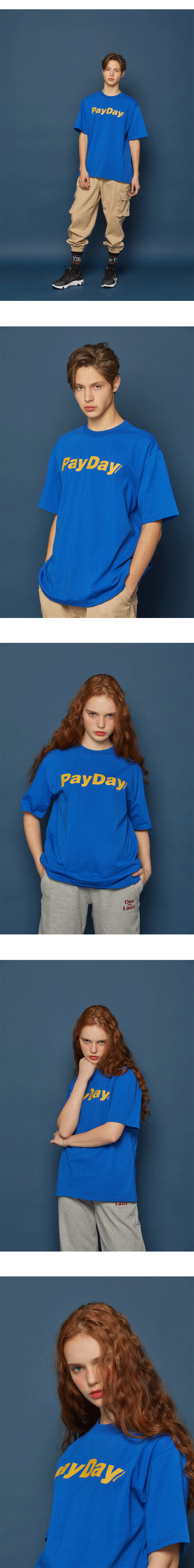 PayDayロゴ半袖Tシャツ(ブルー) | 詳細画像3