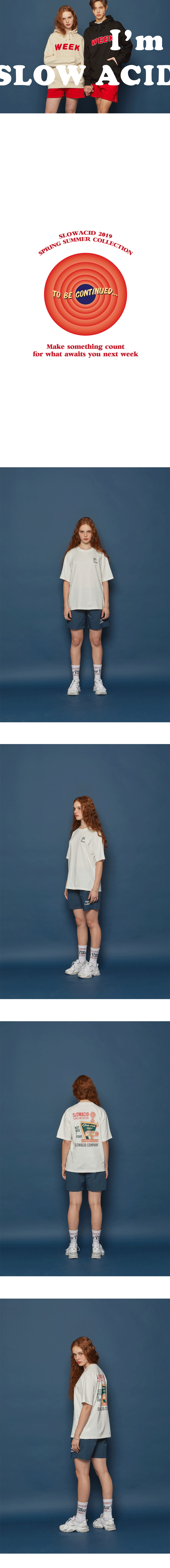 バックVacationロゴ半袖Tシャツ(ホワイト) | 詳細画像2
