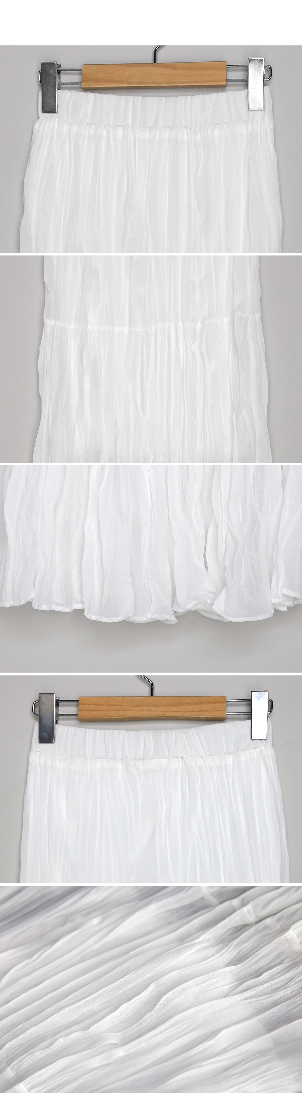 ホワイトリンクルロングスカート･全1色 | DHOLIC | 詳細画像10