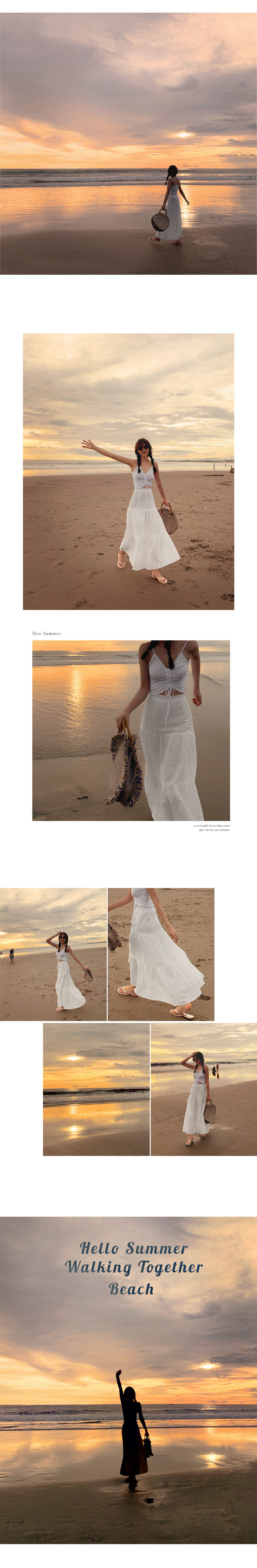 サークルパンチングロングスカート･全1色 | DHOLIC | 詳細画像6