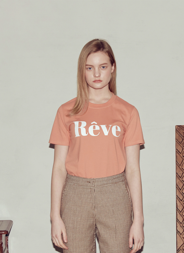 ReveショートスリーブTシャツ(オレンジ) | 詳細画像1