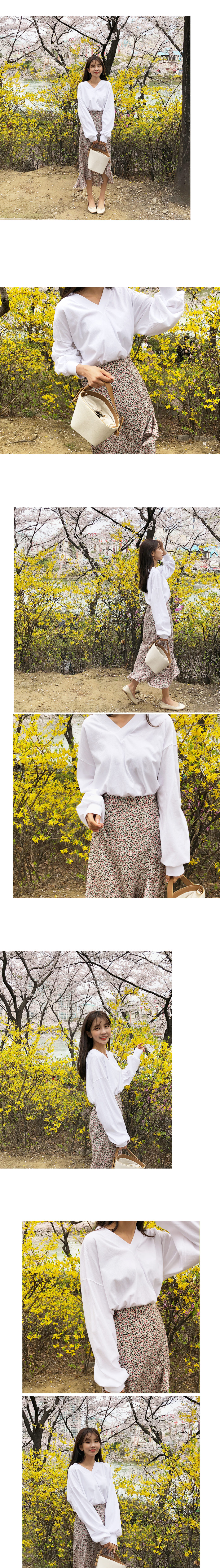 ダイアゴナルフリル花柄スカート・全2色 | DHOLIC | 詳細画像4