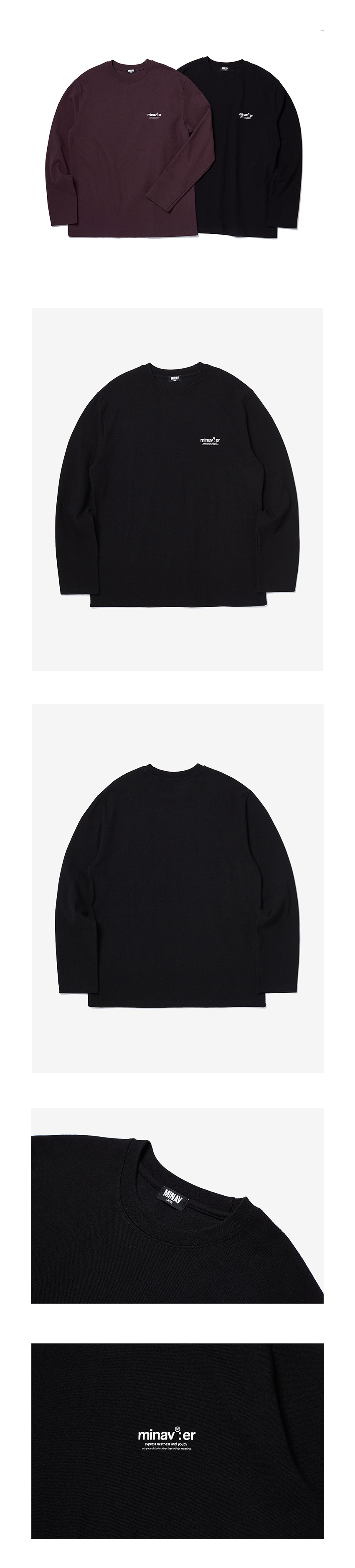 Combed yarnプリントTシャツ(ブラック) | 詳細画像5