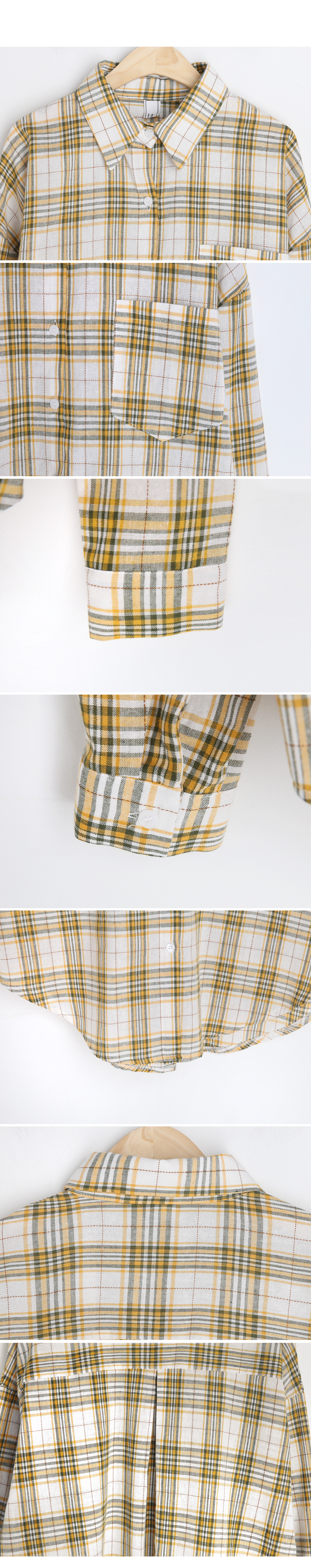 ルーズチェックワンポケットシャツ・全3色 | DHOLIC | 詳細画像6