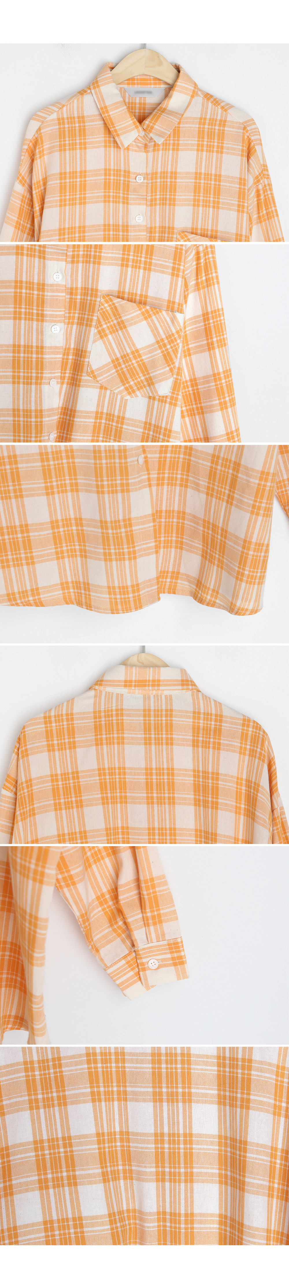 チェックワンポケットボクシーシャツ・全3色 | DHOLIC | 詳細画像8
